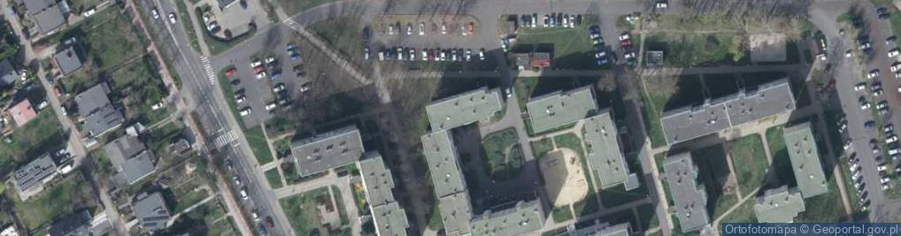 Zdjęcie satelitarne Rycerska ul.