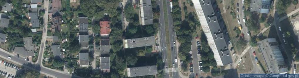 Zdjęcie satelitarne Santocka ul.