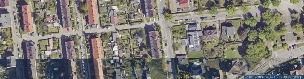 Zdjęcie satelitarne Skarbnika ul.