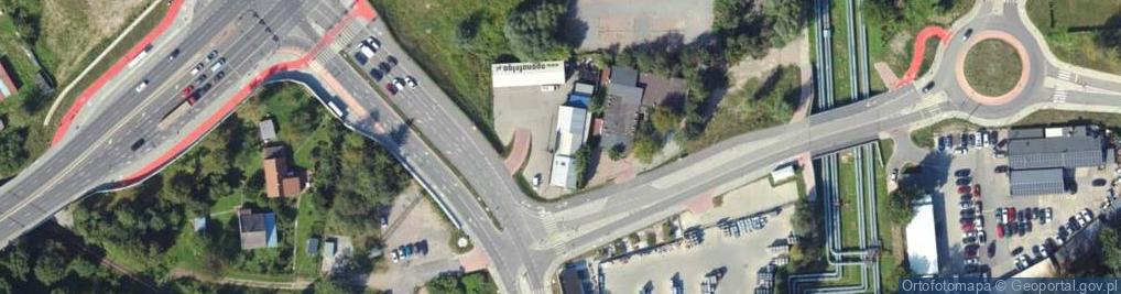 Zdjęcie satelitarne Skręcona ul.
