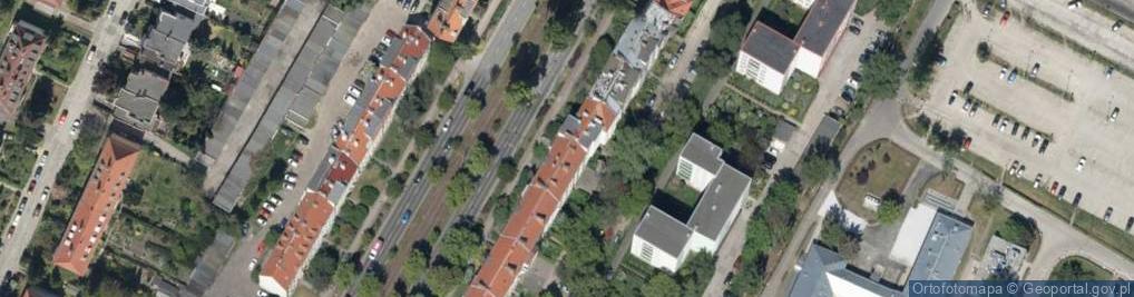 Zdjęcie satelitarne Ślężna ul.