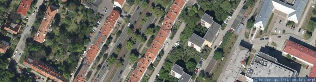 Zdjęcie satelitarne Ślężna ul.