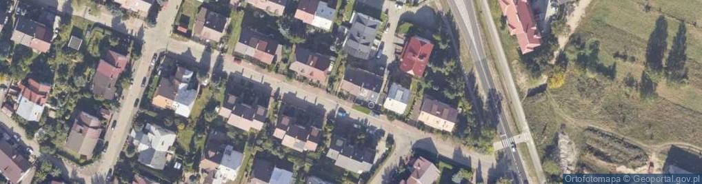 Zdjęcie satelitarne Srebrna ul.