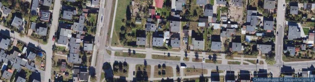 Zdjęcie satelitarne Średnia ul.