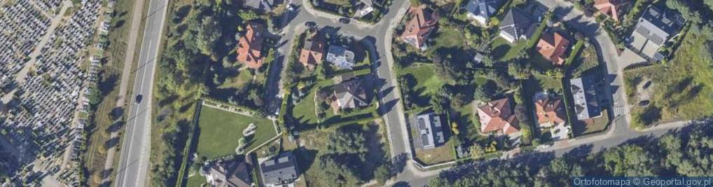 Zdjęcie satelitarne Srebrzysta ul.