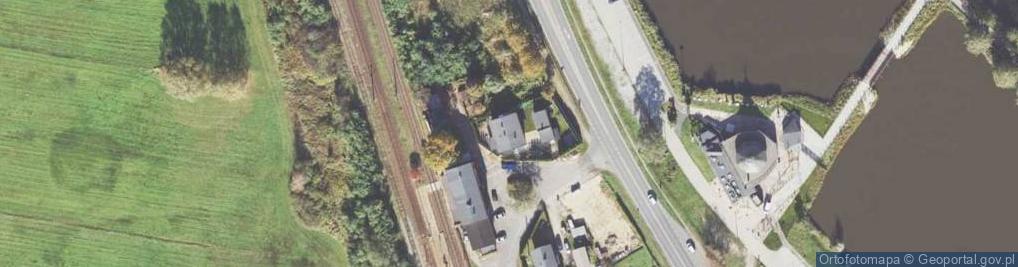 Zdjęcie satelitarne Stacja PKP Przygodzice ul.