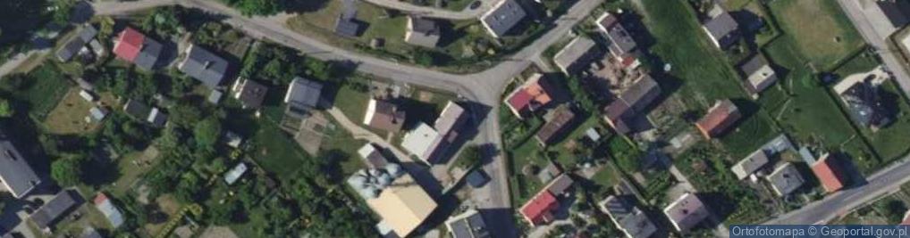 Zdjęcie satelitarne Strzybnego, ks. ul.