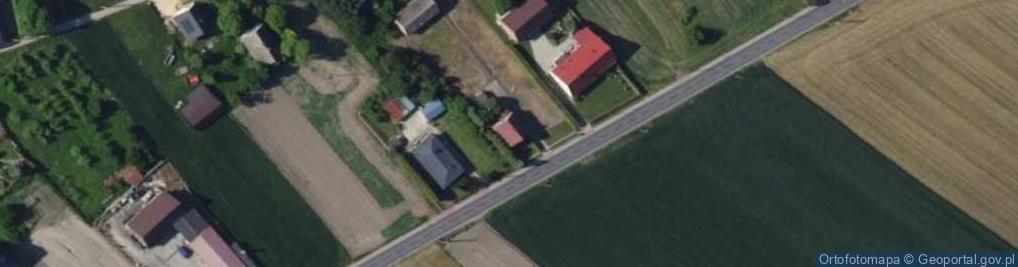 Zdjęcie satelitarne Strzybnego, ks. ul.