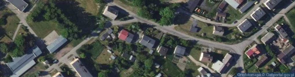 Zdjęcie satelitarne Strzybnego, ks. ul.