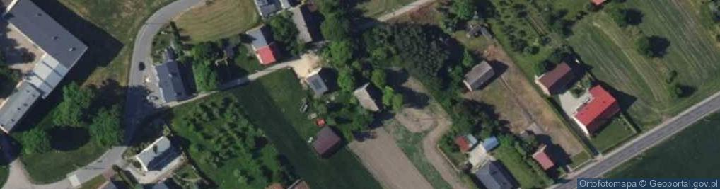 Zdjęcie satelitarne Strzybnego, ks. ul.