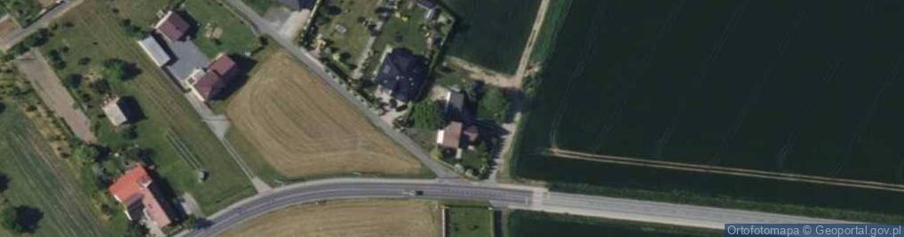 Zdjęcie satelitarne Strzybnego, ks. ul.