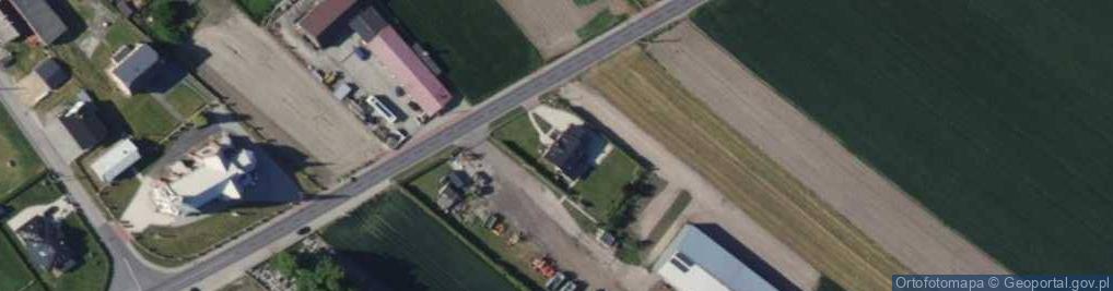 Zdjęcie satelitarne Strzybnego, ks. ul.