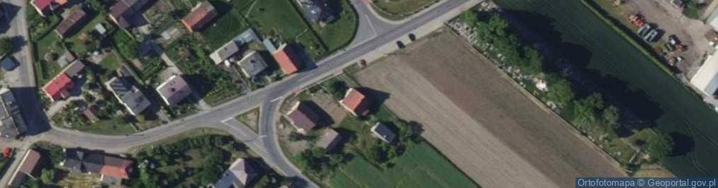 Zdjęcie satelitarne Strzybnego, ks. ul.