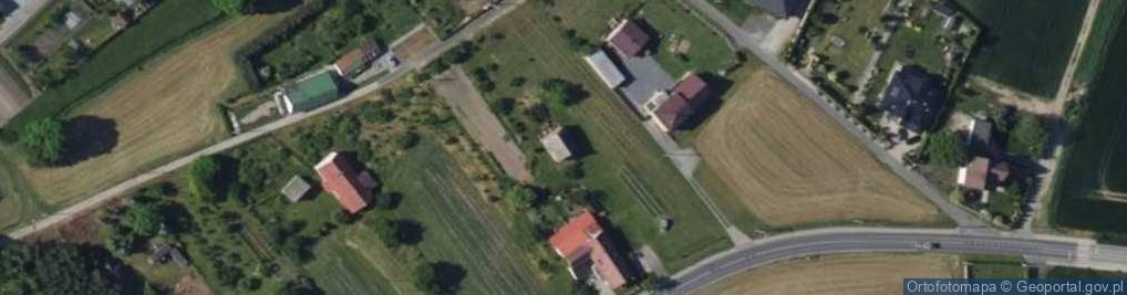 Zdjęcie satelitarne Strzybnego, ks. ul.