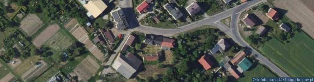 Zdjęcie satelitarne Strzybnego, ks. ul.