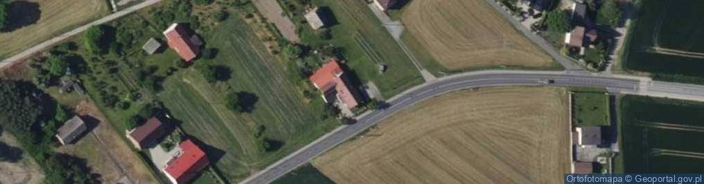 Zdjęcie satelitarne Strzybnego, ks. ul.