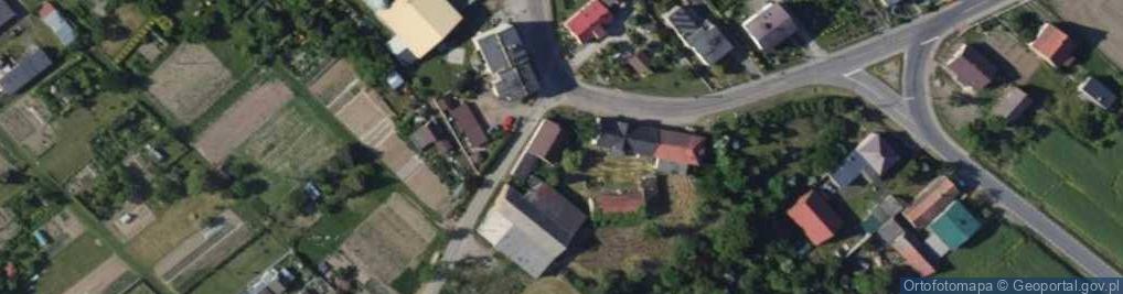 Zdjęcie satelitarne Strzybnego, ks. ul.