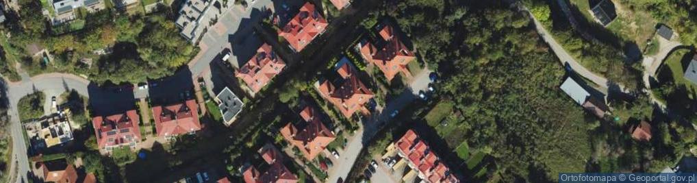 Zdjęcie satelitarne św. Huberta ul.