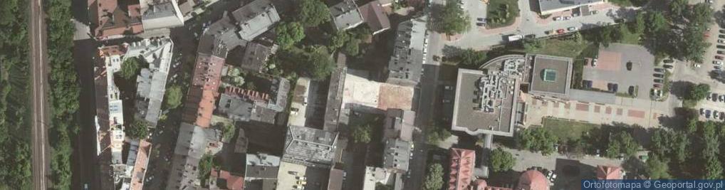 Zdjęcie satelitarne św. Łazarza ul.