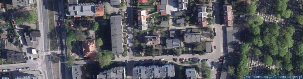 Zdjęcie satelitarne św. Andrzeja Boboli ul.