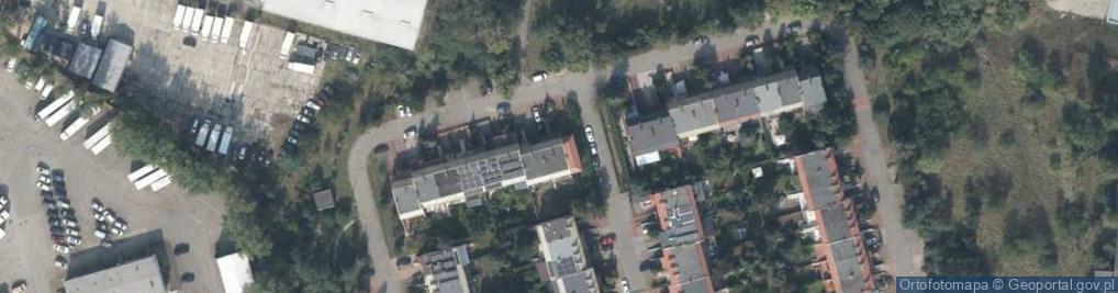 Zdjęcie satelitarne Szmaragdowa ul.