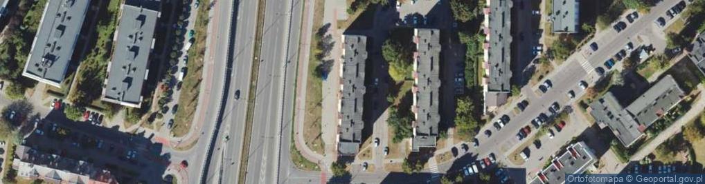 Zdjęcie satelitarne Szarych Szeregów ul.