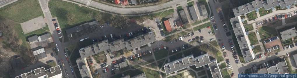 Zdjęcie satelitarne Sztabu Powstańczego ul.