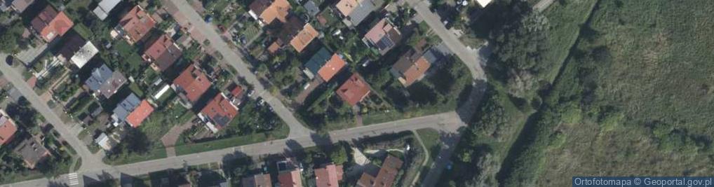 Zdjęcie satelitarne Szmaragdowa ul.