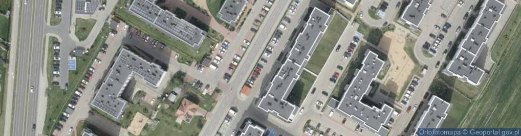 Zdjęcie satelitarne Szmaragdowa ul.