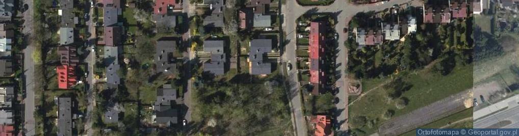 Zdjęcie satelitarne Szmaragdowa ul.