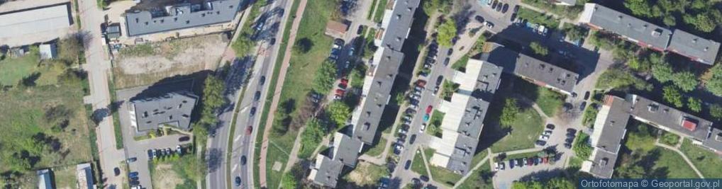 Zdjęcie satelitarne Szarych Szeregów ul.