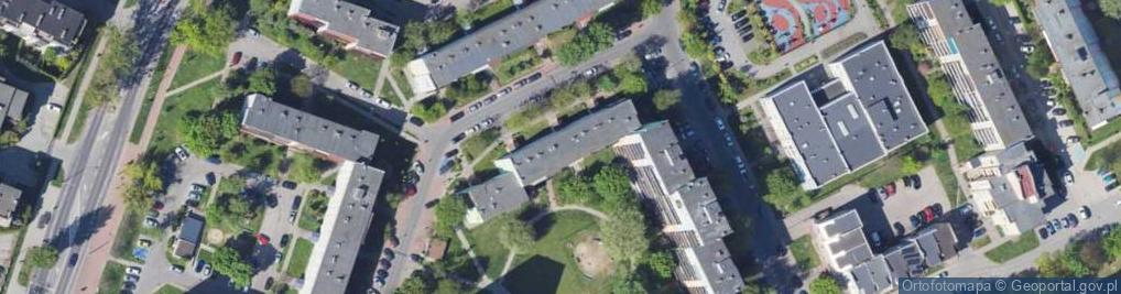 Zdjęcie satelitarne Szarych Szeregów ul.