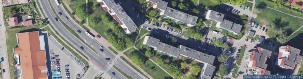 Zdjęcie satelitarne Szarych Szeregów ul.