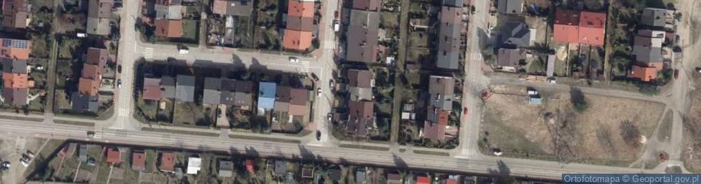 Zdjęcie satelitarne Szmaragdowa ul.
