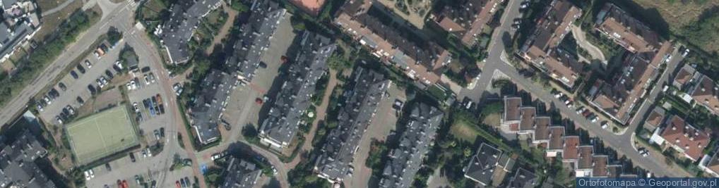 Zdjęcie satelitarne Tęczowe Ogrody ul.