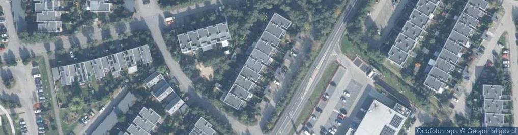 Zdjęcie satelitarne Topolowa ul.