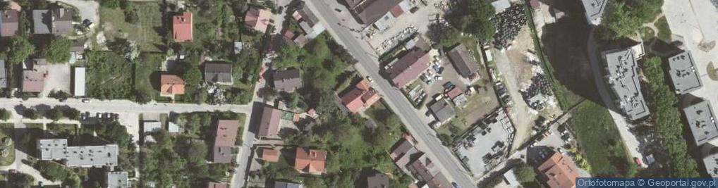 Zdjęcie satelitarne Trybuny Ludów ul.