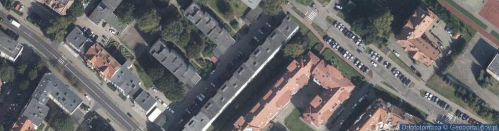 Zdjęcie satelitarne Unii Lubelskiej ul.