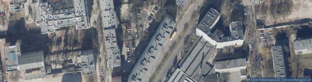 Zdjęcie satelitarne Uniwersytecka ul.