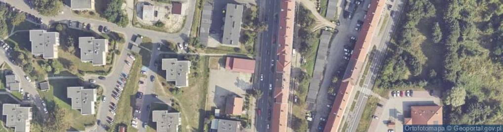 Zdjęcie satelitarne Wakacyjna ul.