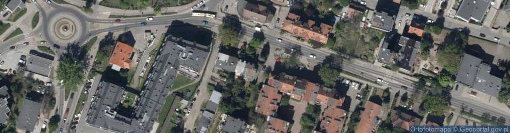Zdjęcie satelitarne Wałbrzyska ul.