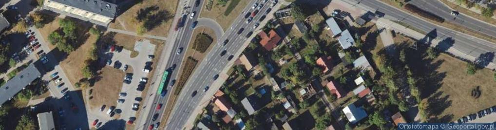 Zdjęcie satelitarne Wiejska ul.