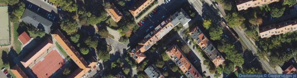 Zdjęcie satelitarne Wilka-Krzyżanowskiego, płk. ul.