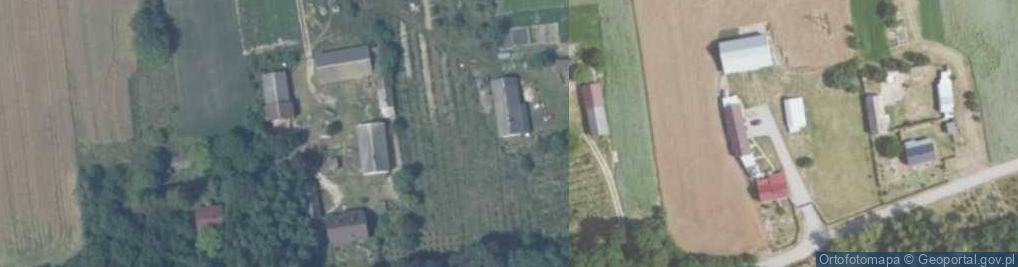 Zdjęcie satelitarne Wólka Bałtowska-Kolonia ul.