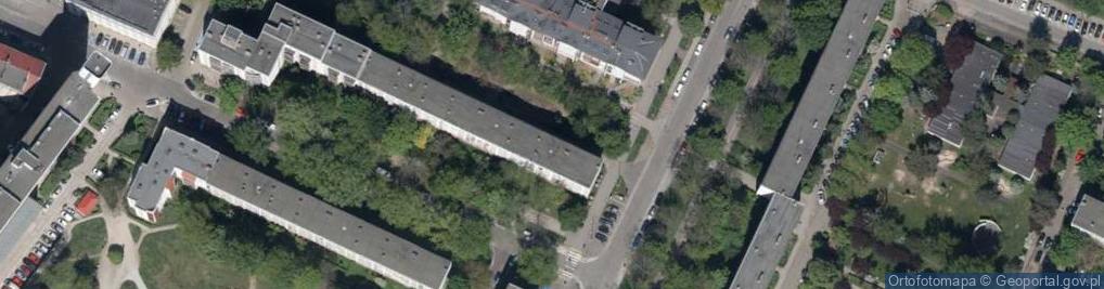 Zdjęcie satelitarne Zaolziańska ul.