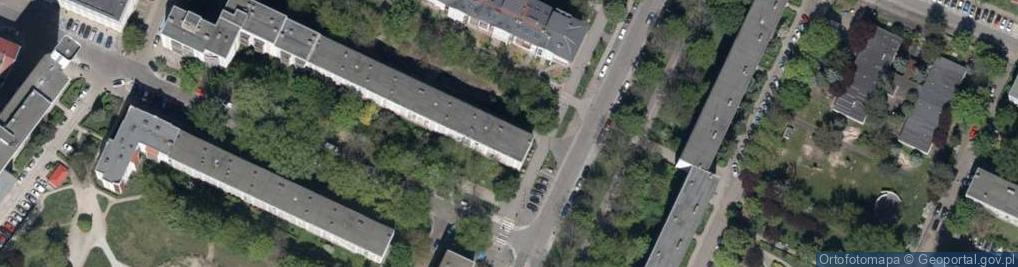 Zdjęcie satelitarne Zaolziańska ul.