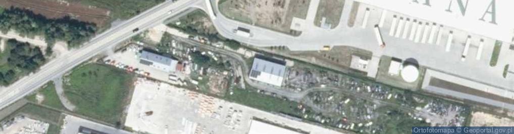 Zdjęcie satelitarne Zakrzów ul.