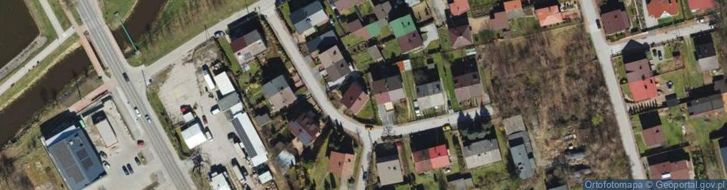 Zdjęcie satelitarne Żesławskiego, mjr. ul.