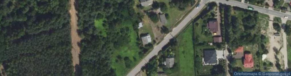 Zdjęcie satelitarne Zielonych Sosen ul.