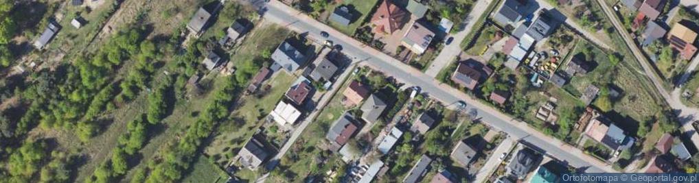 Zdjęcie satelitarne Zielona ul.